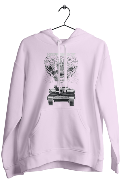 Чоловіче худі з принтом "Леопард 2". Зсу, леопард, леопард 2, танк, танк леопард 2. 2070702