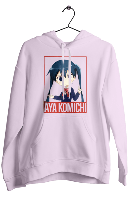 Чоловіче худі з принтом "Золота мозаїка Ая Коміті". Anime, aya komichi, kiniro mosaic, kinmoza, manga, аніме, ая коміті, золота мозаїка, коміті, манга. 2070702