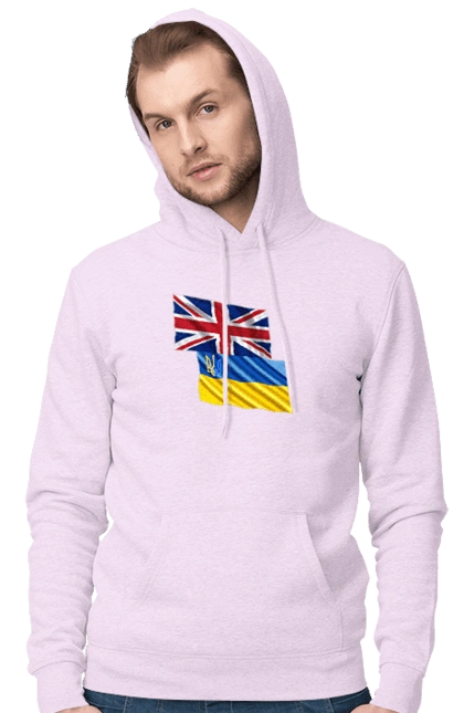 Flag United Kingdom, Flag Ukraine, Support Ukraine