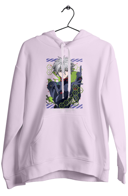 Чоловіче худі з принтом "Євангеліон Каору". Kaworu, kaworu nagisa, neon genesis evangelion, nerv, аніме, єва, євангеліон, каору, каору наґіса, манга. 2070702