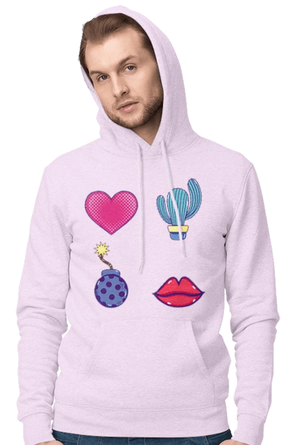 Heart, Cactus, Bomb, Lips