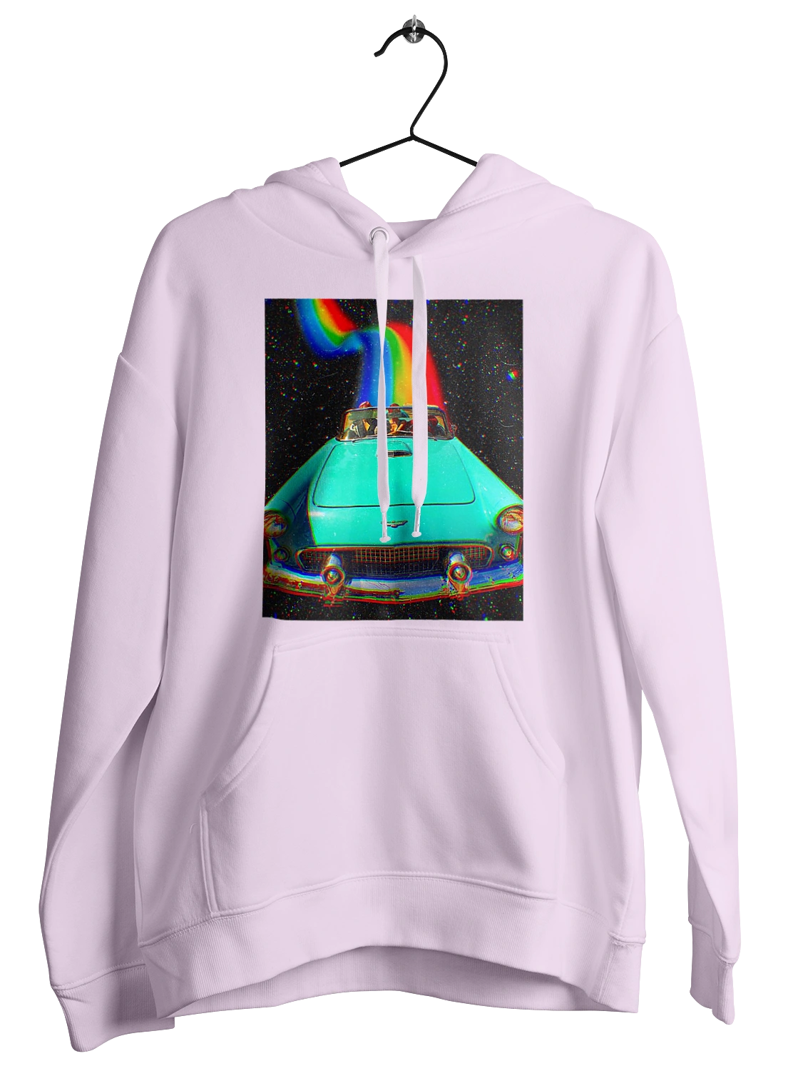 Picture, a car in space