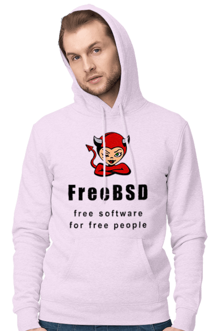 Чоловіче худі з принтом "Freebsd Для Вільних". Bsd, freebsd, unix, адміністратор, айті, айтішник, безкоштовна, безкоштовно, бестія, вільна, демон, демонесса, доступність, незалежність, операційна система, ос, програміст, програмне забезпечення, свобода, сисадмін, система, системний адміністратор, софт, текст, червоний, чорний. 2070702