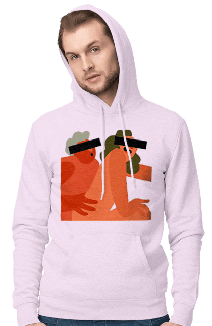 Чоловіче худі з принтом "Кохання та прихована камера". Prikol, smex, гумор, дружба, жуйка, любов, мир, нас не впізнають, прихована камера, секс. 2070702