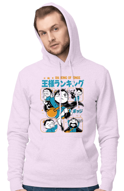 Men's hoodie with prints Ousama Ranking Bojji. Anime, bodzi, bojji, king, king rating, manga, ousama ranking. 2070702