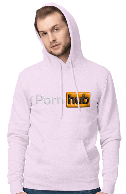 Чоловіче худі з принтом "Порно Хаб". Гумор, логотип порнохаб, молодіжна, порно хаб, порнхаб. 2070702