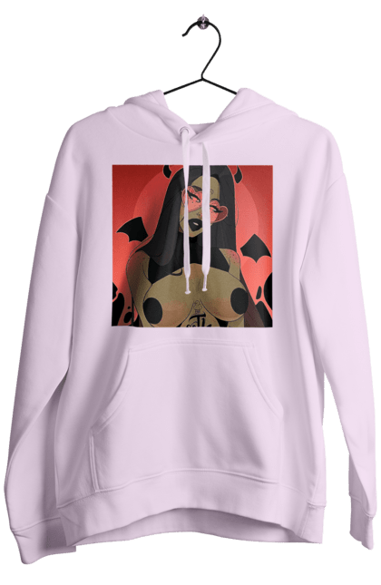 Чоловіче худі з принтом "Диявол З Цицьками". Гола, диявол, сиськи. 2070702