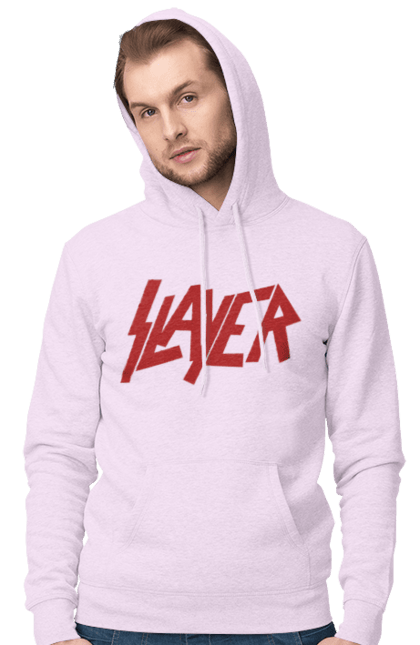 Чоловіче худі з принтом "Slayer". Slayer, грув метал, група, метал група, музика, ню метал, спід метал, треш метал, череп. 2070702