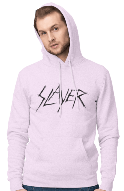 Чоловіче худі з принтом "Slayer". Slayer, грув метал, група, метал група, музика, ню метал, спід метал, треш метал, череп. 2070702