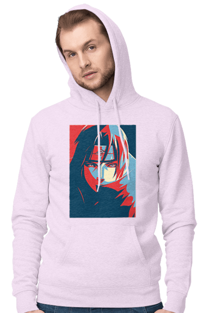 Men's hoodie with prints Naruto Itachi. Anime, character, itachi, itachi uchiha, manga, naruto, ninja, tv series, uchiha. 2070702