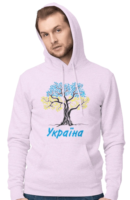 Blue yellow tree Ukraine