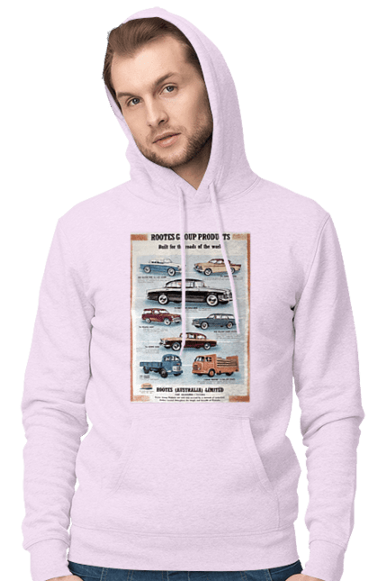 Чоловіче худі з принтом "Аутомобільйо". Rootes, rootes (australia) limited, rootes group, rootes group products. 2070702
