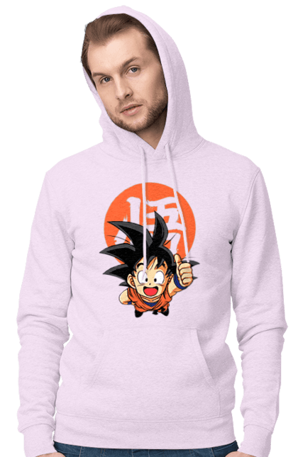 Чоловіче худі з принтом "Перли дракона Сон Гоку". Dragon ball, manga, son goku, аніме, гоку, манга, перли дракона, сон гоку. 2070702