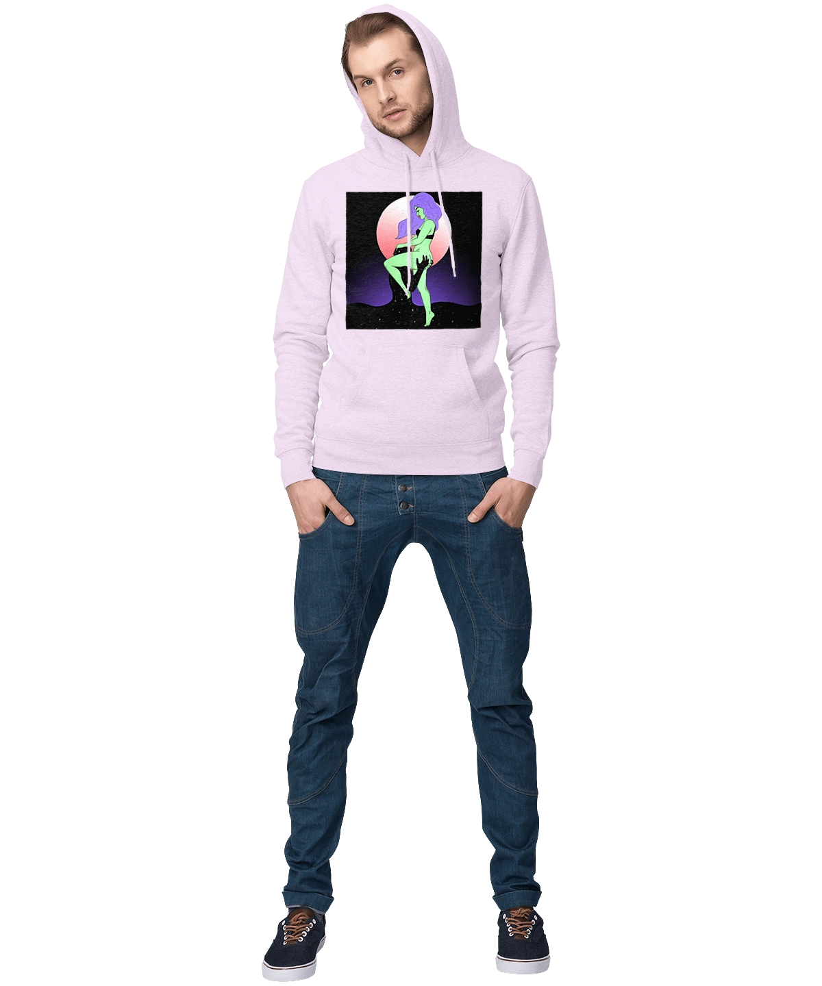 Зелена Дівчина І Місяць