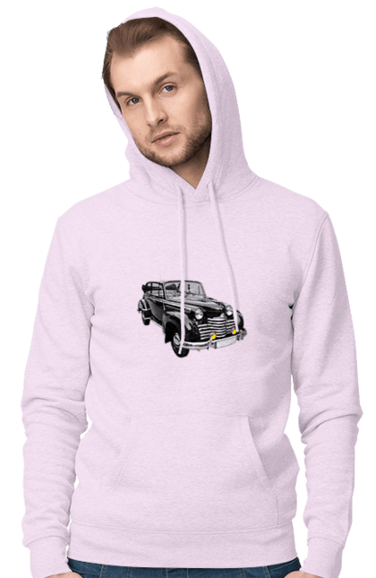Чоловіче худі з принтом "Авто.5". Авто, професійне фото, ретро авто, фото, чорний колір. 2070702