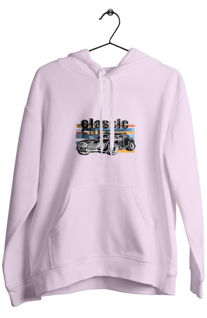 Men`s hoodie with prints Print Classic Car. Car, classic, retro car, vintage car. 2070702