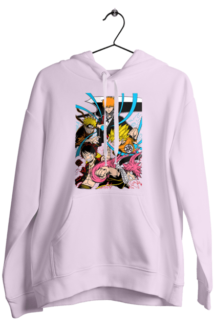 Men's hoodie with prints Anime. Anime, fandom, light novel, manga. 2070702