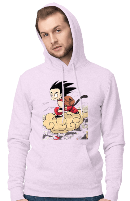 Men's hoodie with prints Dragon Ball Son Goku. Anime, dragon ball, goku, manga, son goku, tv series. 2070702