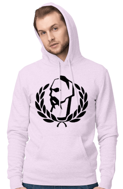 Men`s hoodie with prints Cossack wreath. Cossack, ukraine, wreath. 2070702