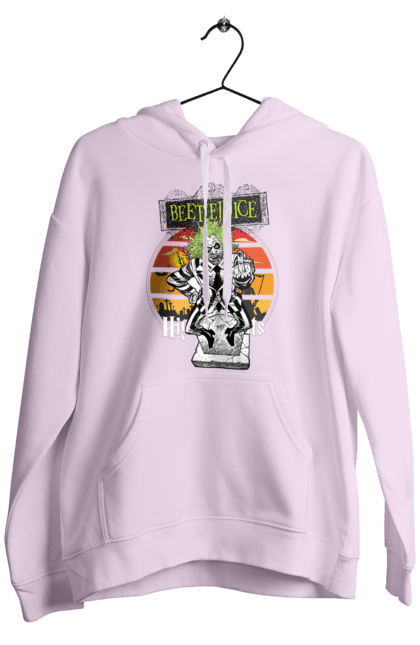 Men's hoodie with prints Beetlejuice. Beetlejuice, comedy, ghost, horror, movie, tim burton, warner bros. 2070702