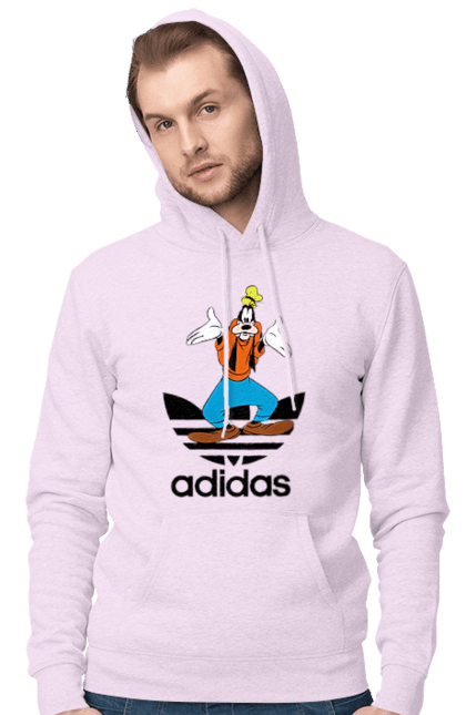 Men's hoodie with prints Adidas Goofy. Adidas, adidas, animated series, cartoon, dog, goofy. 2070702