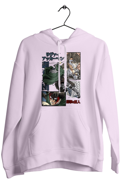 Men's hoodie with prints Attack on Titan Levi. Ackerman, anime, attack on titan, levi, manga, shingeki no kyojin, survey corps. 2070702