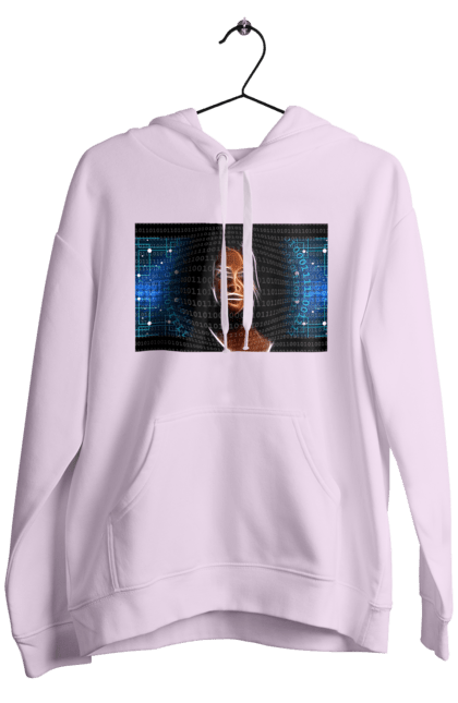 Чоловіче худі з принтом "Штучний Розум". Айті, айтішник, гик, жінка, знання, інженер, інтелект, кібер, кібернетика, кіборг, код, комп, комп`ютерник, кристал, машинне навчання, мікросхема, мозок, портрет, програміст, професіонал, професія, розробник, розум, світиться, світло, хакер, чіп, штучний інтелект, штучний розум. 2070702