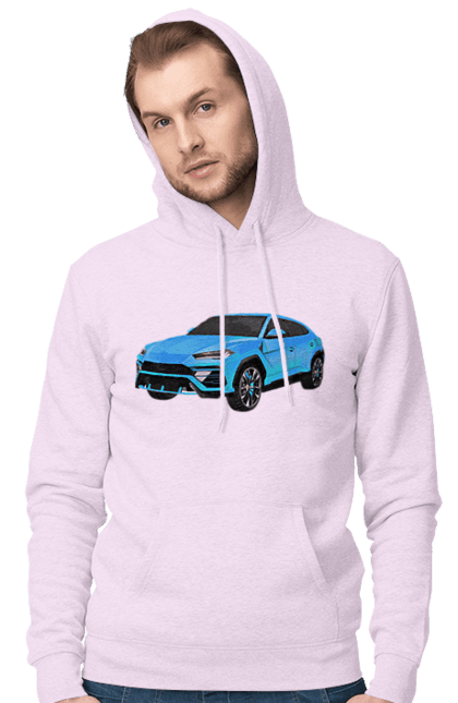 Men`s hoodie with prints Lamborghini Urus. Car, lamborghini, lamborghini urus, lamborghini urus car, urus. 2070702