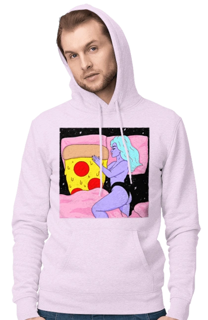 Фиолетовая Девушка И Пицца