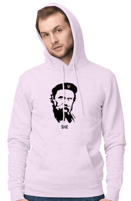 Чоловіче худі з принтом "Шевченко". Берет, кобзарь, тарас, украина, шевченко. 2070702