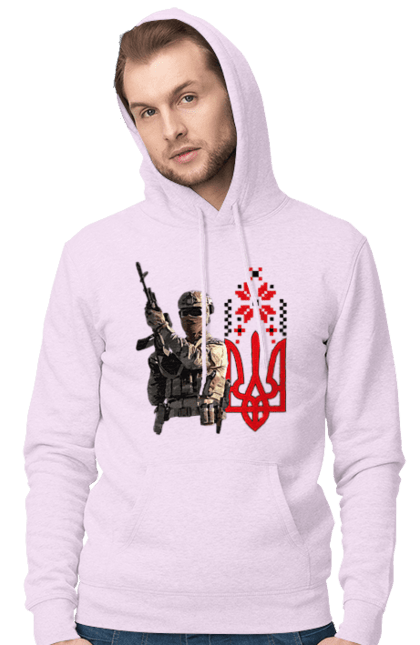 Чоловіче худі з принтом "Гвардія наступу". F 16, himars, leopard, patriot, гвардія наступу, контрнаступ, літо 2023, літо контрнаступ, перемога. 2070702