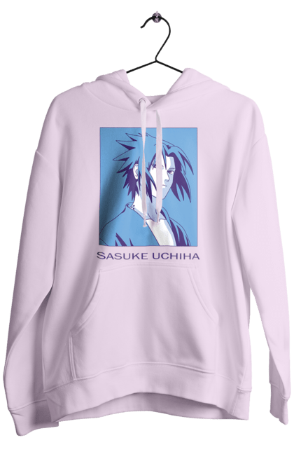 Men's hoodie with prints Naruto Sasuke Uchiha. Anime, manga, naruto, sasuke, sasuke uchiha, team 7, team number 7, uchiha. 2070702