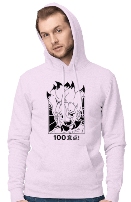 Men's hoodie with prints Dr. Stone Senku. Anime, dr. stone, ishigami, manga, senku, senku ishigami. 2070702