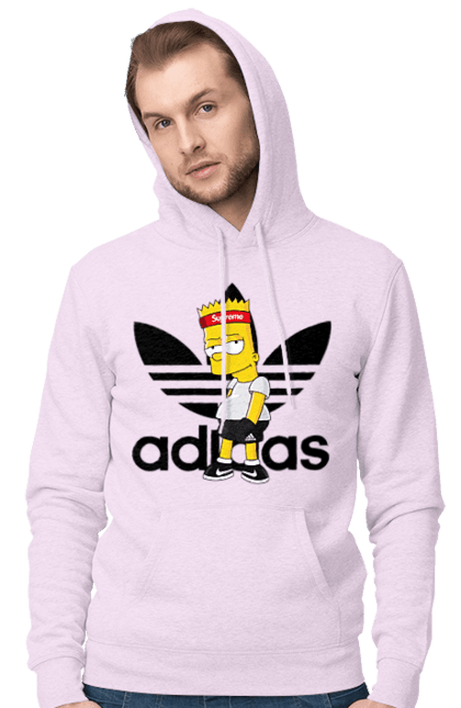 Чоловіче худі з принтом "Adidas Барт". Adidas, bart, адідас, барт, мультфільм, серіал, сімпсон. 2070702