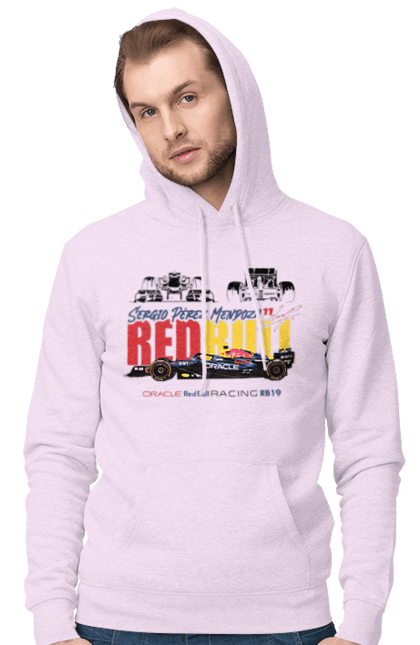 Чоловіче худі з принтом "Red Bull Racing RB19". Red bull, авто, автомобіль, болід, гонка, ред булл, редбул, спорт, формула 1. 2070702