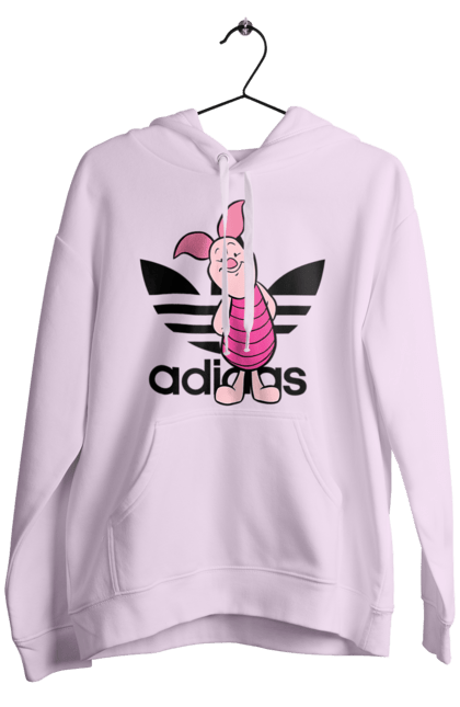 Чоловіче худі з принтом "Adidas П'ятачок". Adidas, piglet, адідас, вінні пух, мультфільм, п ятачок, п`ятачок, пятачок. 2070702