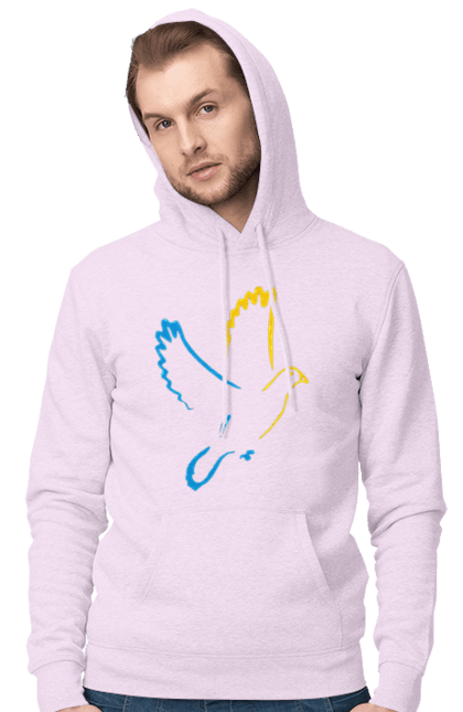 Чоловіче худі з принтом "Голуб миру". Голуб миру, мир, перемога україни, україна. 2070702