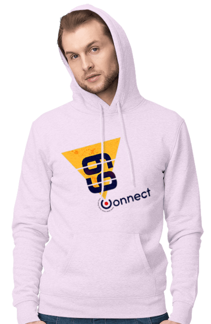 Чоловіче худі з принтом "69  є контакт". Жарт, контакт, прикол, секс. 2070702