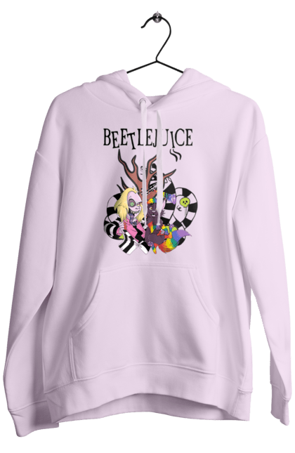 Men's hoodie with prints Beetlejuice. Beetlejuice, comedy, ghost, horror, movie, tim burton, warner bros. 2070702