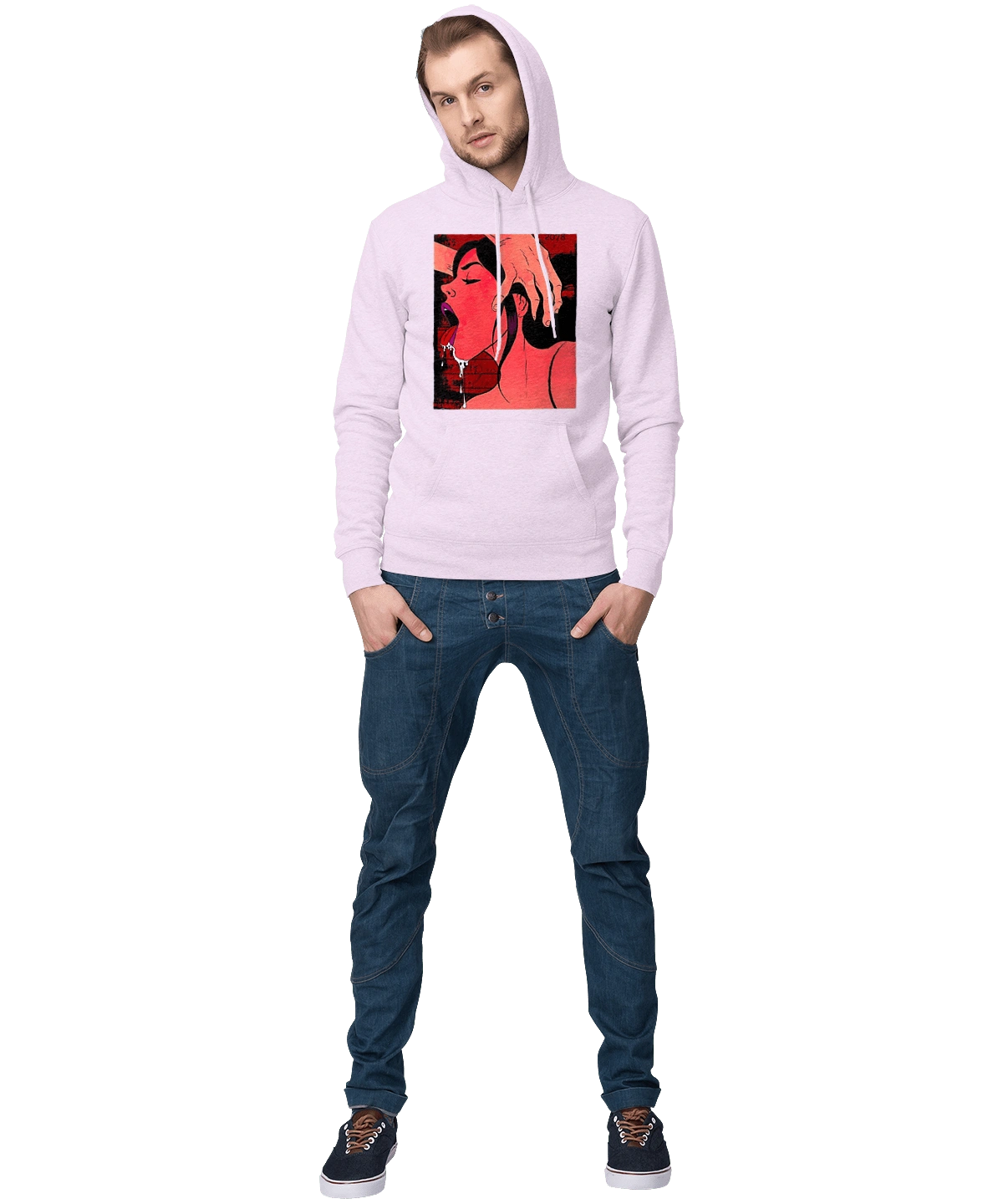 Дівчина Смокче Зі Слиною