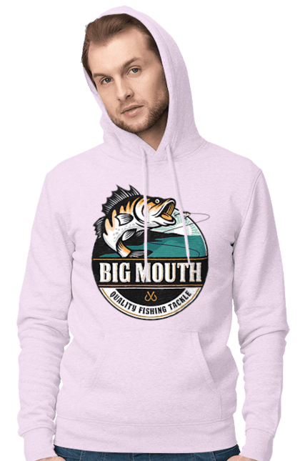 Чоловіче худі з принтом "Рибалка". Вилика рибалка, рибалка, хоббі. 2070702