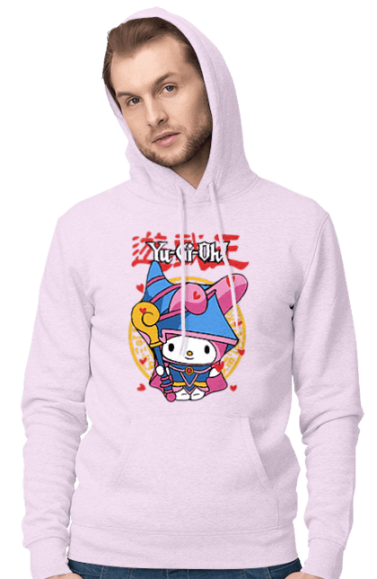 Чоловіче худі з принтом "Yu Gi Oh! Май Мелоді". Hello kitty, my melody, yu gi oh, yu-gi-oh, аніме, бренд, май мелоді, персонаж, хелло кітті. 2070702