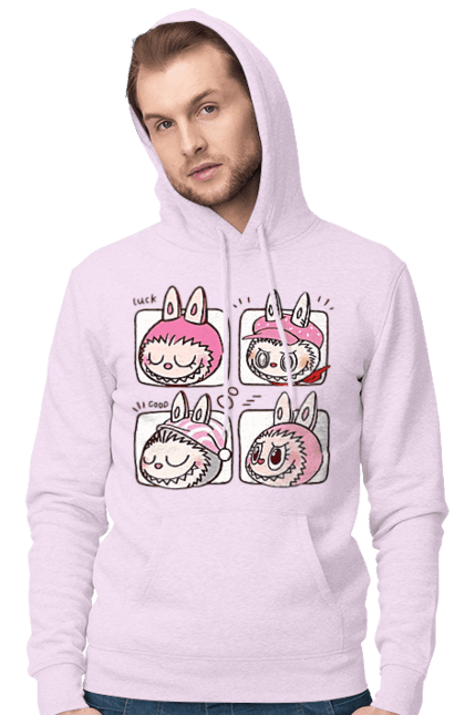 Чоловіче худі з принтом "Labubu". Labubu, weird cute, іграшки, лабубу. 2070702