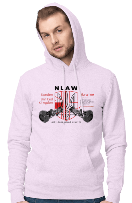 Men`s hoodie with prints NLAW. Caesar, himars, nlaw, patriot, weapons, zaluzhny. 2070702