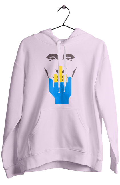 Чоловіче худі з принтом "Путін Хуйло". Все, голова путіна, доброго вечора, йди нахуй, мертвий москаль, москалі, орки, путін хуйло, російський військовий, середній палець. 2070702