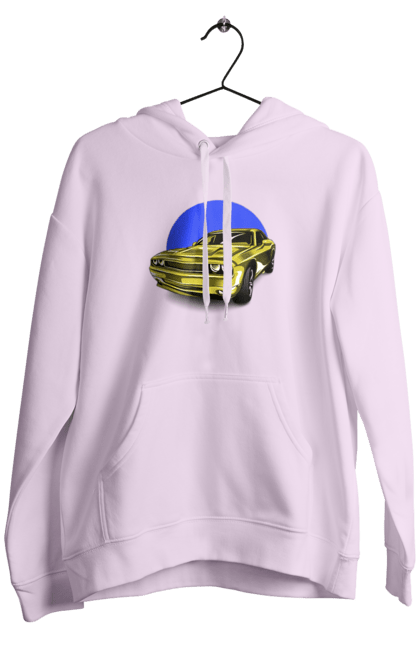 Чоловіче худі з принтом "Український спорткар". Авто, додж челенджер, маслкар, машина, потужне авто, спорткар, український спорткар, швидкість. 2070702