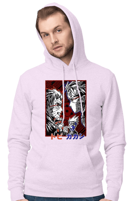 Men's hoodie with prints Naruto Kakashi Hatake. Anime, kakashi, manga, naruto, shinobi, shonen, team number 7. 2070702