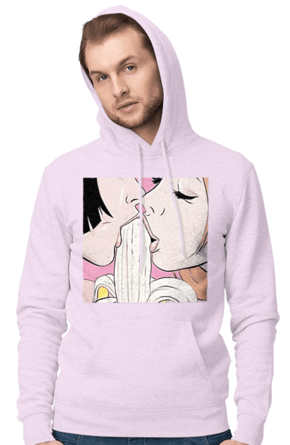 Чоловіче худі з принтом "Дівчата Їдять Банан". Лизати, смоктати. 2070702