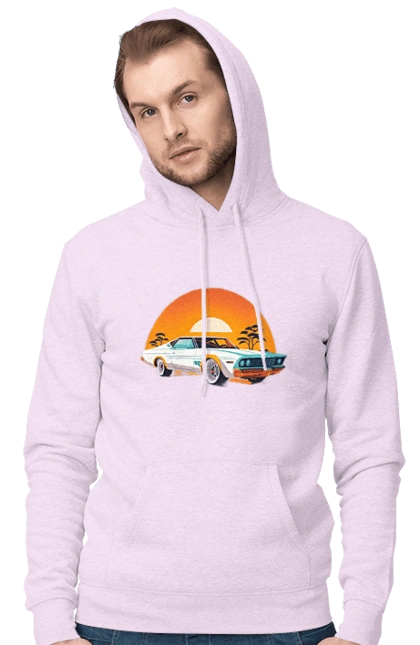 Beautiful car at sunset