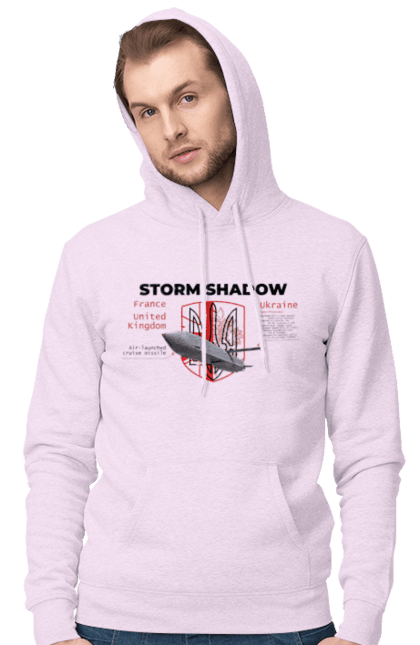 Чоловіче худі з принтом "Storm Shadow". F16, nasams, storm shadow, zuzana, гаубиця, два герби, залужний, сюзанна. 2070702